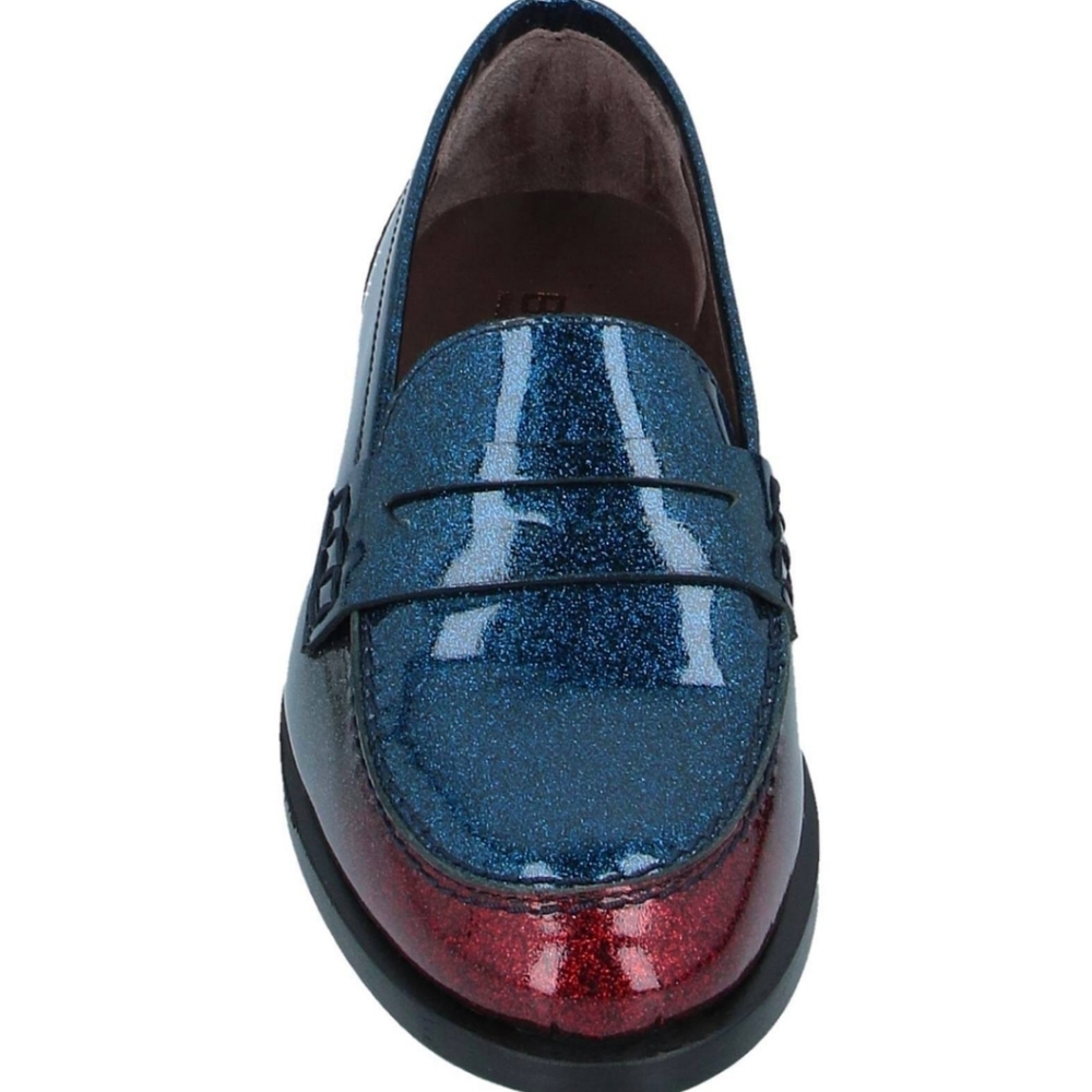 NWB Boemos genuine patent leather penny loafers Italy 11 - Picture 1 of 4